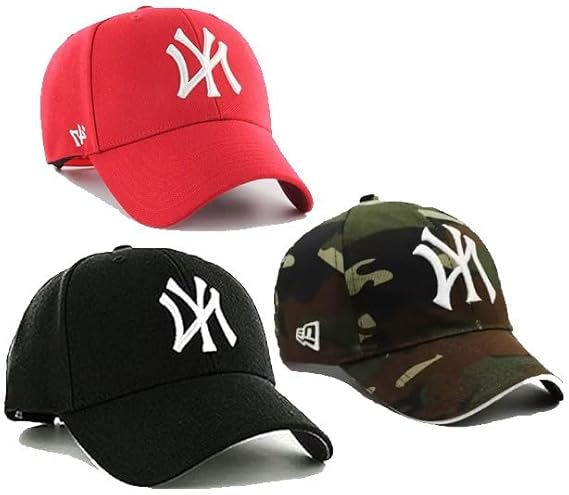 Cap Combo Pack of 3 Baseball Caps for Men and Women Stylish Unisex Cotton Caps Men for All Sports Football Cricket Running Dating Gifts Hat
