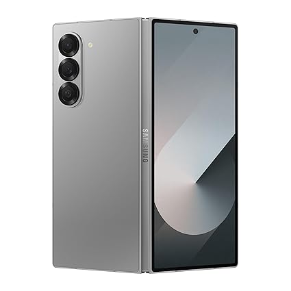 Samsung Galaxy Z Fold6 5G Smartphone with Galaxy AI (Silver Shadow, 12GB RAM, 256GB Storage), 50MP High-Resolution Camera, Snapdragon 8 Gen 3, Google Gemini