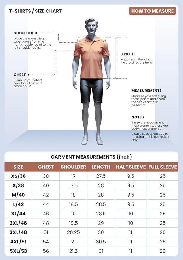 LERIYA FASHION Cotton T-Shirt for Men – Soft Breathable Fabric | Regular Fit Half Sleeve Collar Tee for Summer Casual Wear (Available in Plus Size and Combo Pack of 2)