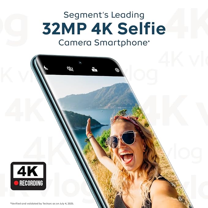 iQOO Z10R 5G (Moonstone, 8GB RAM, 256GB Storage) | 32MP 4K Selfie Camera | Quad-Curved AMOLED Display | Dimensity 7400 Processor with 750K+ AnTuTu