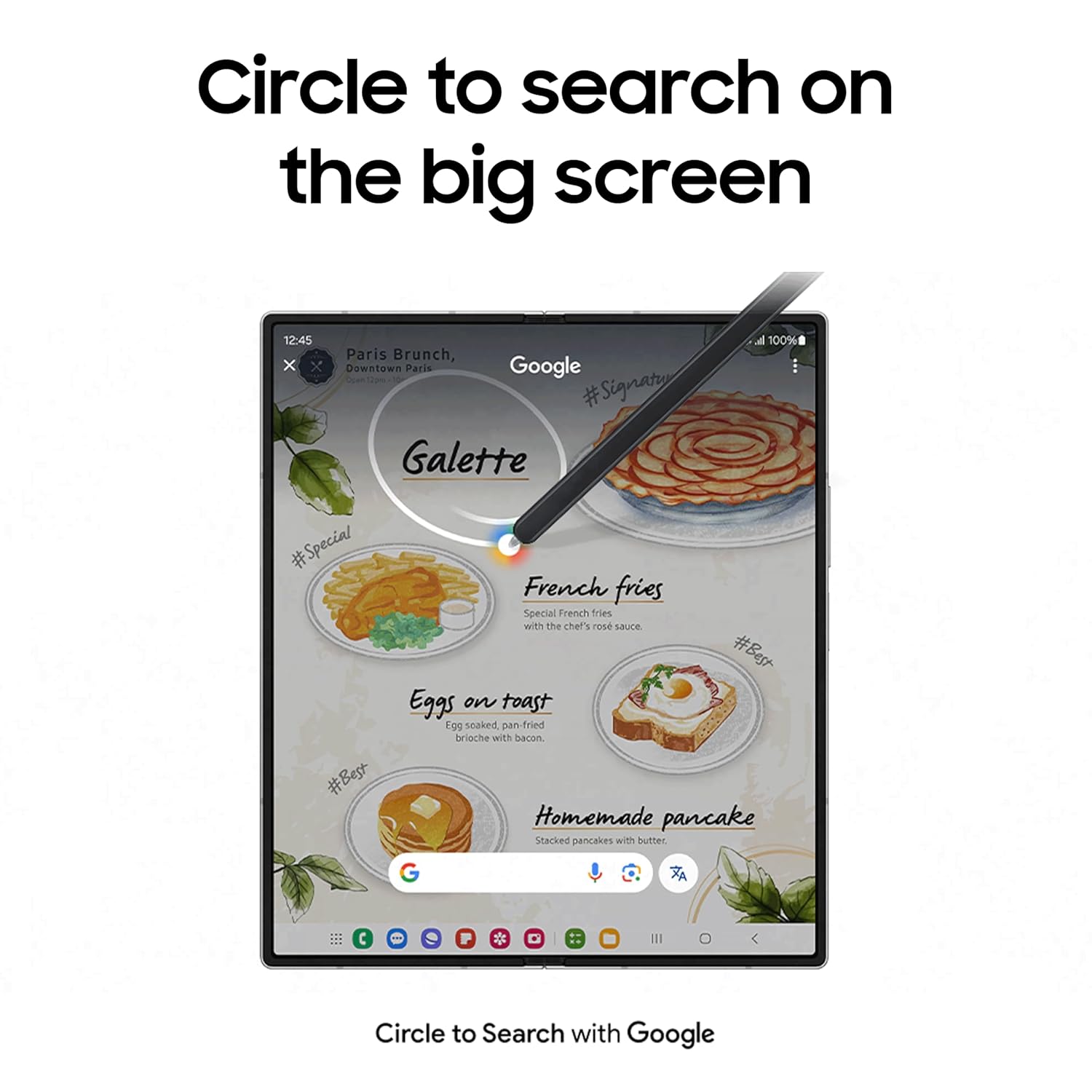Samsung Galaxy Z Fold6 5G Smartphone with Galaxy AI (Silver Shadow, 12GB RAM, 256GB Storage), 50MP High-Resolution Camera, Snapdragon 8 Gen 3, Google Gemini