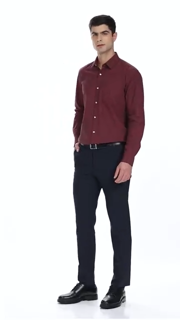 Peter England Men's Everday Regular Fit Solid Shirt | Cotton Rich